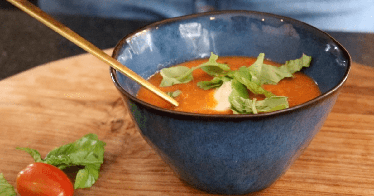 Gegrilde tomatensoep